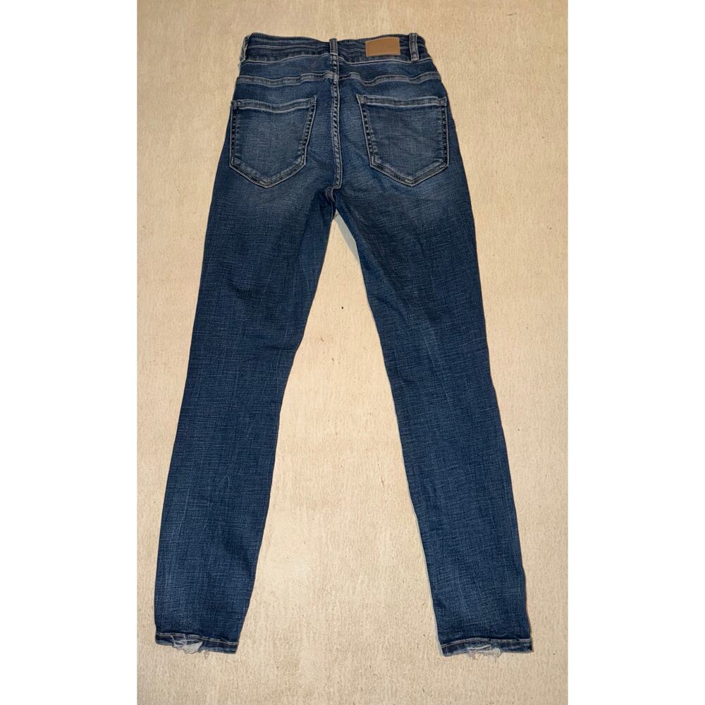 BKE women’s Billie slim fit high rise ankle skinny blue jeans - Picture 4 of 16